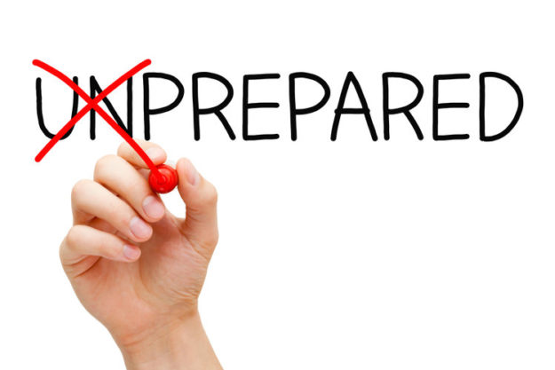 Prepared Not Unprepared Prepared Not Unprepared